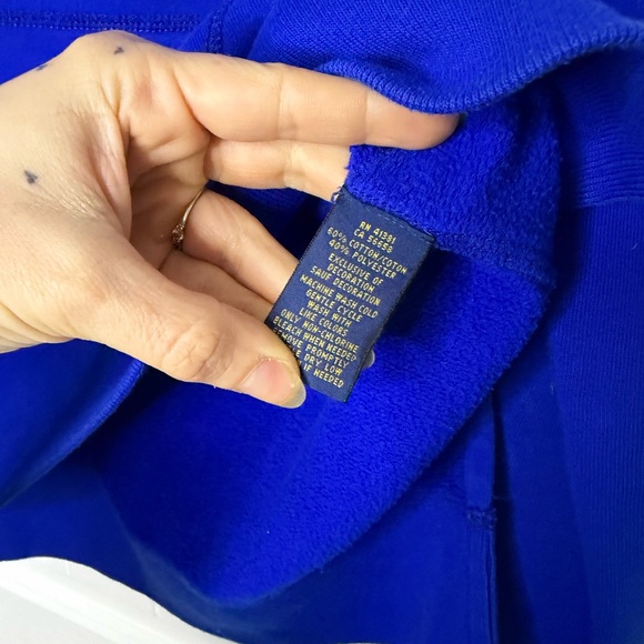 Polo Ralph Lauren Women's Vibrant Blue Crew Neck Sweater, size M - Picture 5 of 6